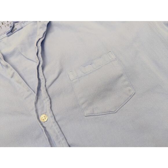 Frank & Eileen Eileen Distressed Relaxed Button Up Shirt Classic Blue Women Med - Picture 7 of 8